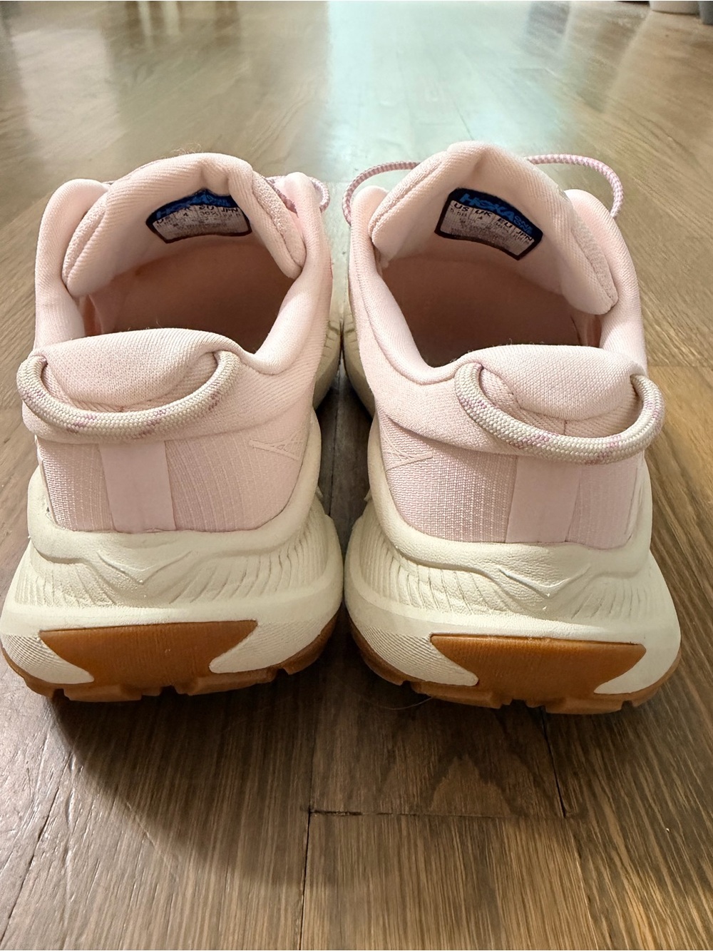 Hoka Transport "Cosmic Pearl" sneakers Women's Light Pink Trail Sneakers 5.5B - Picture 7 of 10